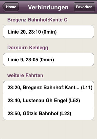 Detailansicht einer Haltestelle